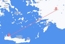 出发地 土耳其出发地 代尼茲利目的地 希腊哈尼亚的航班