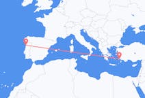 出发地 葡萄牙出发地 波爾圖目的地 土耳其哈利卡那索斯的航班
