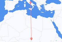 Flyrejser fra N Djamena, Tchad til Napoli, Italien