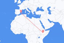 Flights from Goba, Ethiopia to Ibiza, Spain
