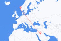 Flights from Ha il, Saudi Arabia to Stord, Norway