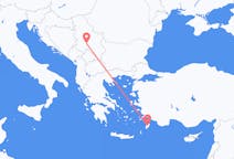 Vuelos de Kraljevo, Serbia a Rodas, Grecia
