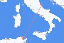 Flug frá Túnis, Túnis til Pescara, Ítalíu