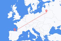 出发地 立陶宛出发地 维尔纽斯目的地 西班牙桑坦德的航班
