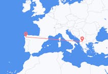 Flyreiser fra Ohrid, til Santiago de Compostela