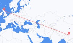 Flyrejser fra Diqing Tibetansk Autonome Præfektur, Kina til Edinburgh, Skotland