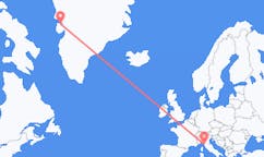 Flights from Qaarsut, Greenland to Pisa, Italy