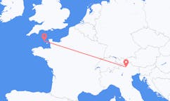 Flights from Bolzano to Guernsey