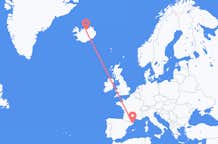 Flüge von Girona, Spanien nach Akureyri, Island