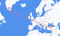 Flights from Narsaq, Greenland to Nevşehir, Turkey