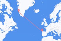 Flug frá Nuuk, Grænlandi til La Coruña, Spáni