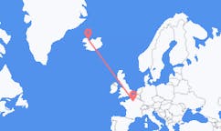 아이슬란드 조구르에서 출발해 프랑스 파리로(으)로 가는 항공편