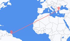 Flyrejser fra Cayenne, Frankrig til Alexandroupoli, Grækenland