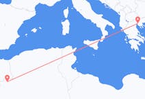 アルジェリアのから ベシャール、ギリシャのへ テッサロニキフライト