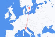 Flights from Florence to Växjö