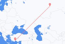Flyg från Yekaterinburg, Ryssland till Antalya, Turkiet