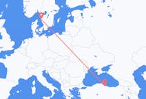 Flyreiser fra Samsung, Tyrkia til Göteborg, Sverige