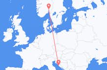 Loty z Zadar, Chorwacja do Oslo, Norwegia