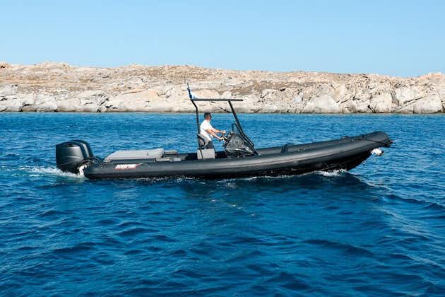 8-stündige private Yachtkreuzfahrt in Mykonos Scorpion 28