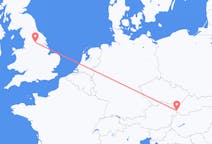 Flüge von Leeds, England nach Preßburg, die Slowakei