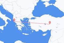 Flyrejser fra Kayseri, Tyrkiet til Korfu, Grækenland