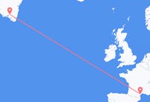 Flyg från Béziers, Frankrike till Narsarsuaq, Grönland