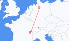 Flyg från Chambéry, Frankrike till Hannover, Tyskland