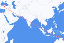 Flyrejser fra Darwin, Australien til Nevşehir, Tyrkiet