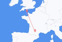 Vluchten van Alderney naar Toulouse