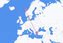 Flyg från Ålesund till Ikaria