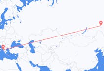 Flights from Neryungri, Russia to Corfu, Greece