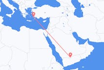 Flights from Sharurah, Saudi Arabia to Kos, Greece