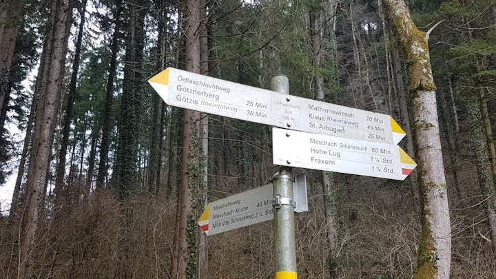 Örflaschlucht, Götzis, Bezirk Feldkirch, Vorarlberg, Austria
