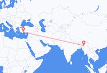Flyreiser fra Imphal, India til Antalya, Tyrkia
