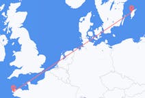 Flyg från Brest till Visby