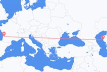Flyrejser fra Aqtau, Kasakhstan til Bordeaux, Frankrig