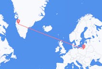 Flights from Szymany, Szczytno County, Poland to Kangerlussuaq, Greenland