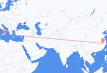 Flyg från Huangshan, Kina till Catania, Italien