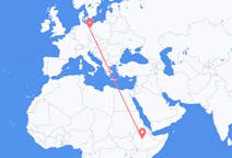 Flyg från Addis Abeba till Berlin, Maryland