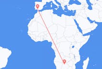 Flyreiser fra Maun, Botswana til Sevilla, Spania