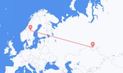 Flights from Omsk, Russia to Östersund, Sweden