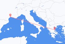 Flug frá Montpellier, Frakklandi til Volos, Grikklandi