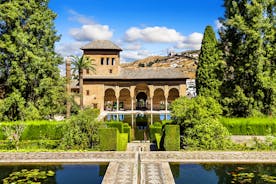 Granada, Andalusia,Spain Europe - Panoramic view of Alhambra.