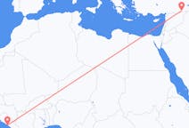 Flyrejser fra Monrovia til Mardin