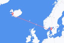 Vluchten van Reykjavík, IJsland naar Göteborg, Zweden
