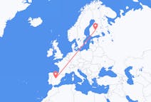 Flights from Madrid to Jyvaskyla