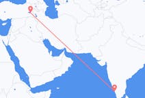 出发地 印度出发地 科泽科德目的地 土耳其厢形车的航班