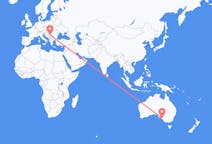 Flyg från Adelaide, Australien till Belgrad, Serbien