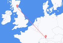 Flyreiser fra Friedrichshafen, til Edinburgh