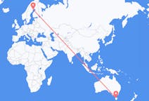 Flyreiser fra Devonport, Australia til Lulea, Sverige